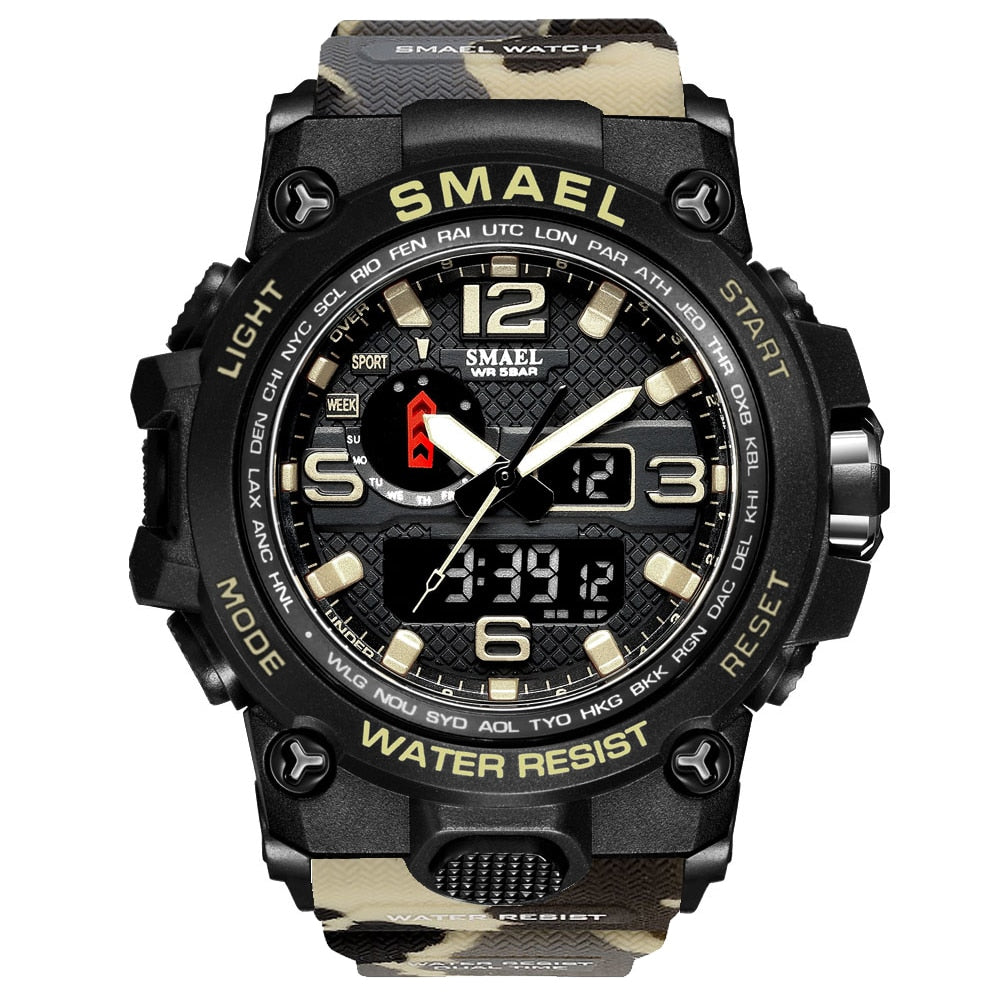 Rugged Sports Watches for Men with Digital and Analogue Display