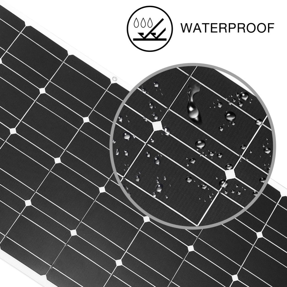 100W Monocrystalline Flexible Solar Panels