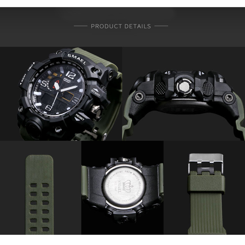 Rugged Sports Watches for Men with Digital and Analogue Display