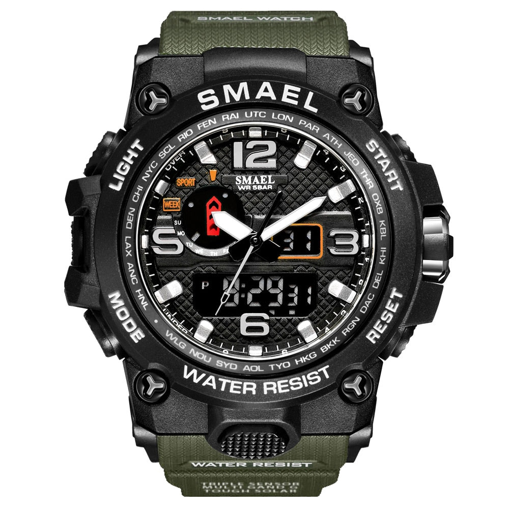 Rugged Sports Watches for Men with Digital and Analogue Display