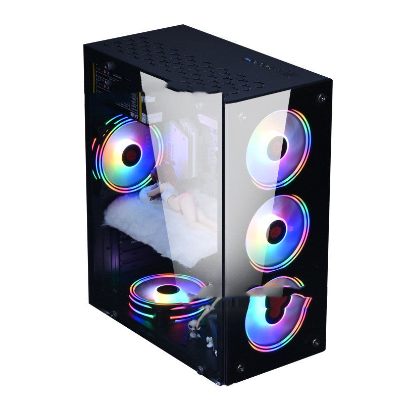 Computer Case Double-sided Tempered Glass Full Side Transparent