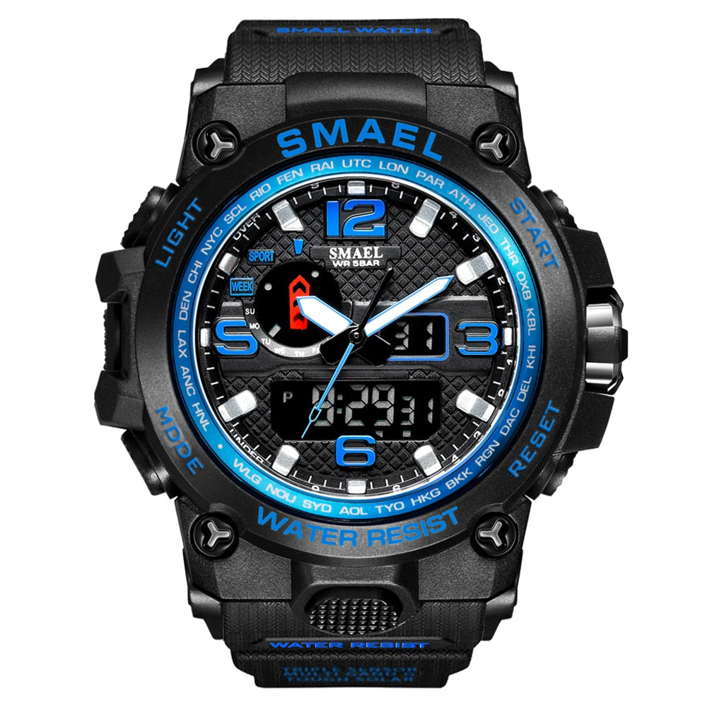 Rugged Sports Watches for Men with Digital and Analogue Display